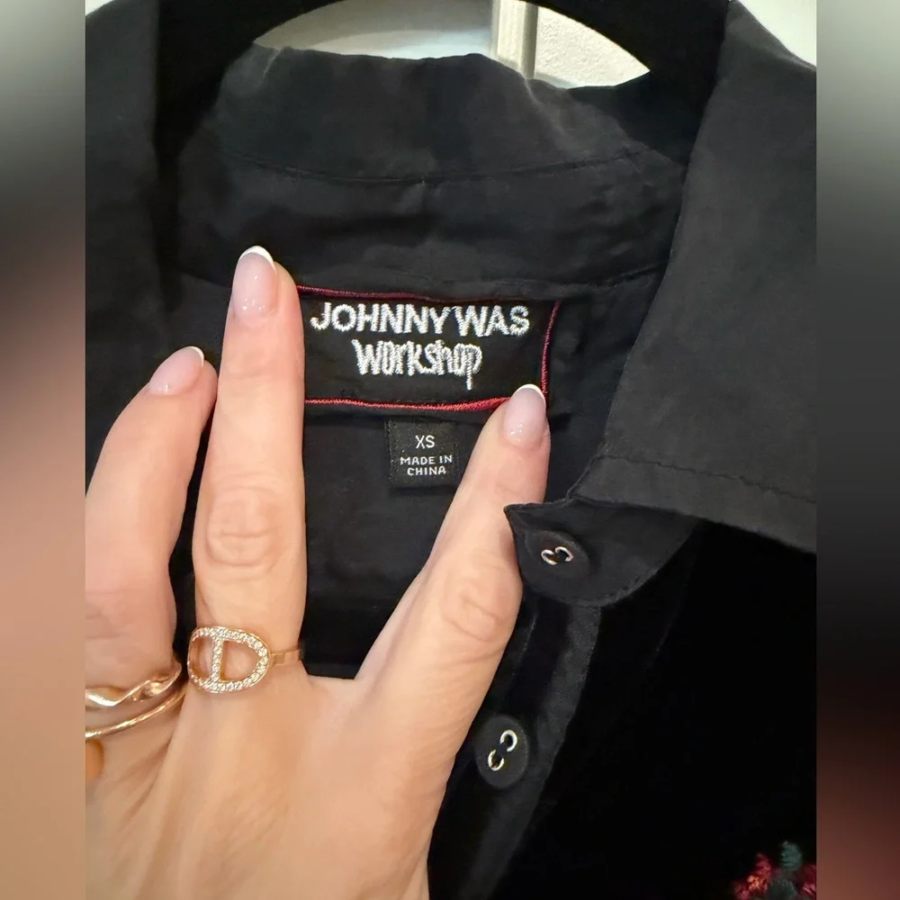Johnny Was Maxine Western Steam Shirt Sz XS MSRP: $318 Bohemian Coastal Cowgirl